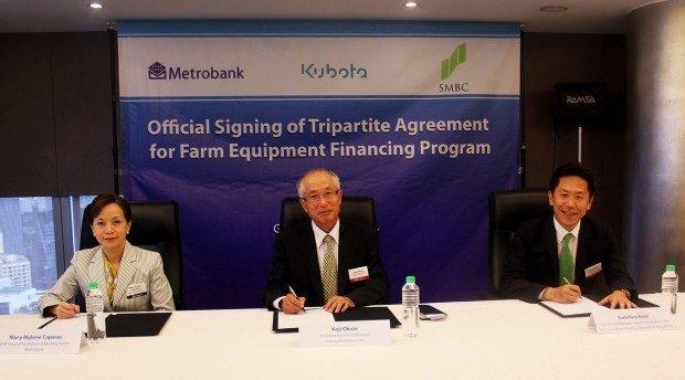 Metrobank, Kubota, SMBC team up to boost agriculture in PH
