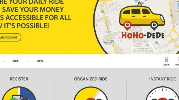 Myanmar get its first taxi booking app in Hoho Dede