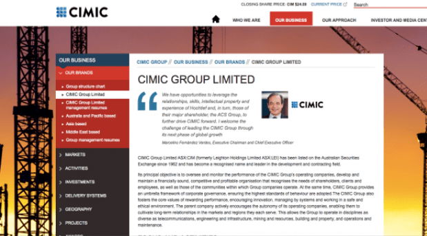 Australia's CIMIC Group appoints Angel Muriel as CFO