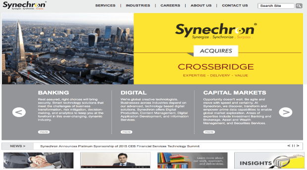 Capital markets focussed IT co Synechron acquires London-based Crossbridge