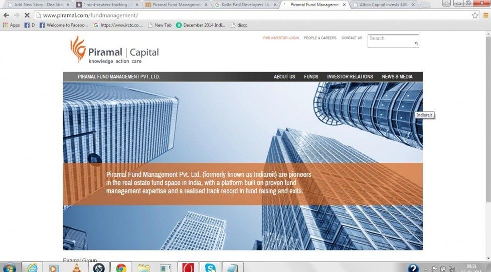 India: Piramal Fund plans to focus on equity investments in real estate