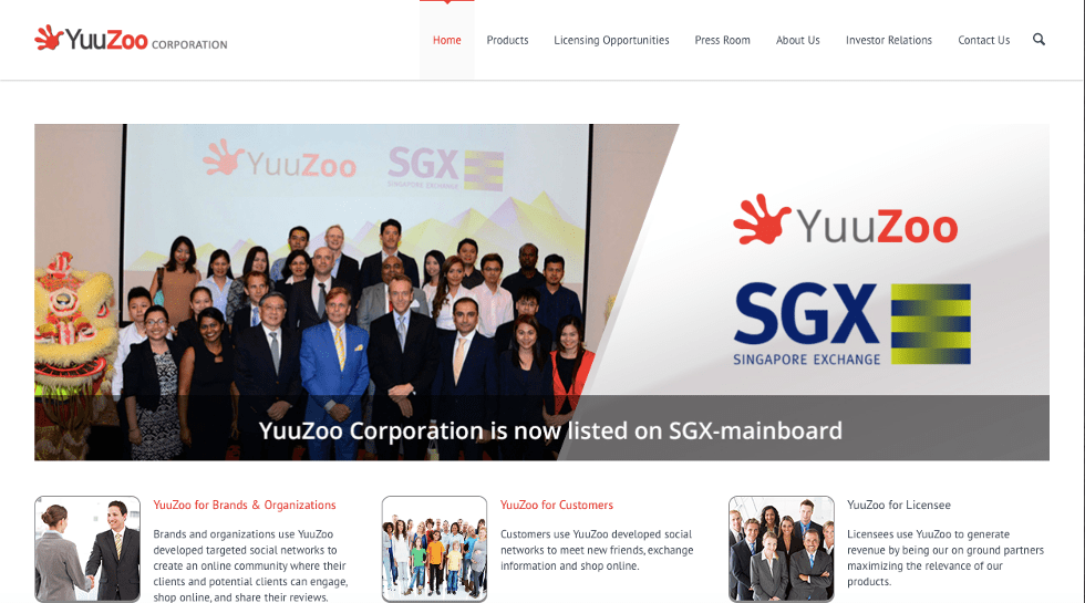 Singapore: YuuZoo acquires 5% of Chinese media firm RSMEG
