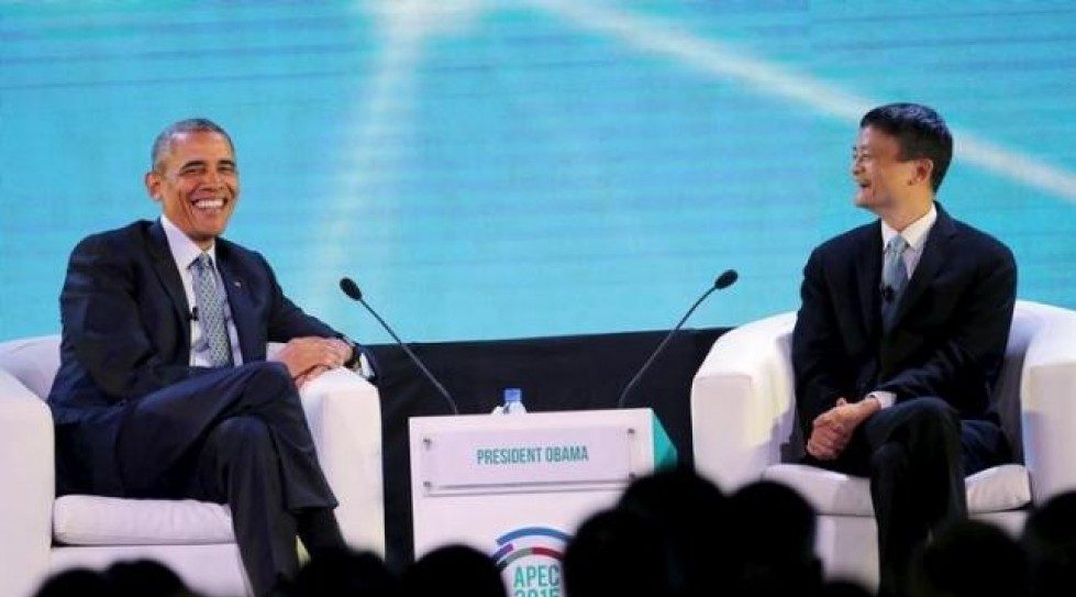 In a rare gesture, US prez Obama quizzes Alibaba's Jack Ma, Filipina entrepreneur at Asia-Pac Summit