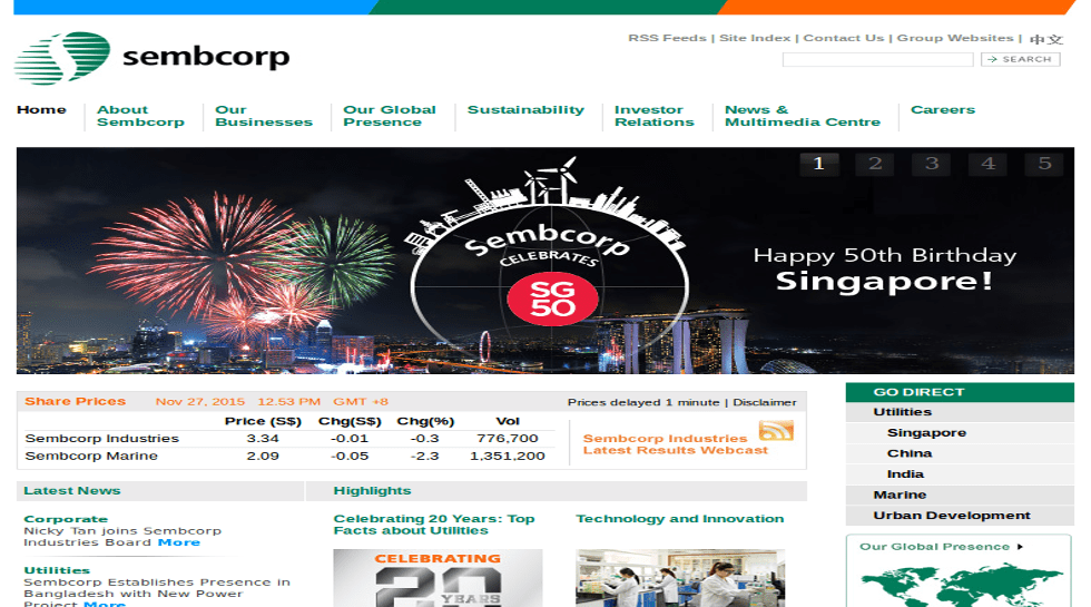 Singapore: Sembcorp divests 60% stake in SembAP, sells Jurong Island plant