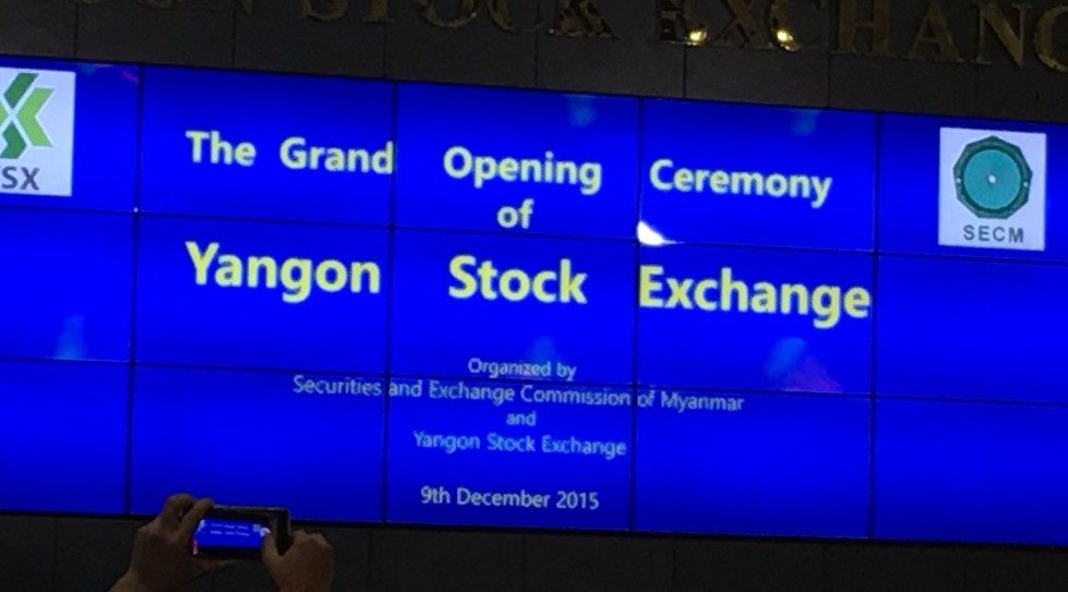 Yangon Stock Exchange opens with 6 firms, trading to start in Feb 2016
