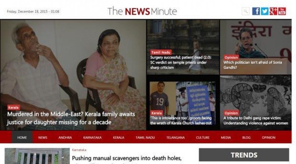 India: The News Minute raises angel funding from Quintillion Media
