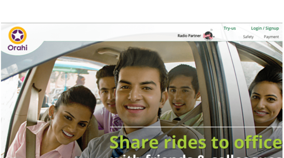 India: Car pooling app Orahi secures $520K from Indian Angel Network