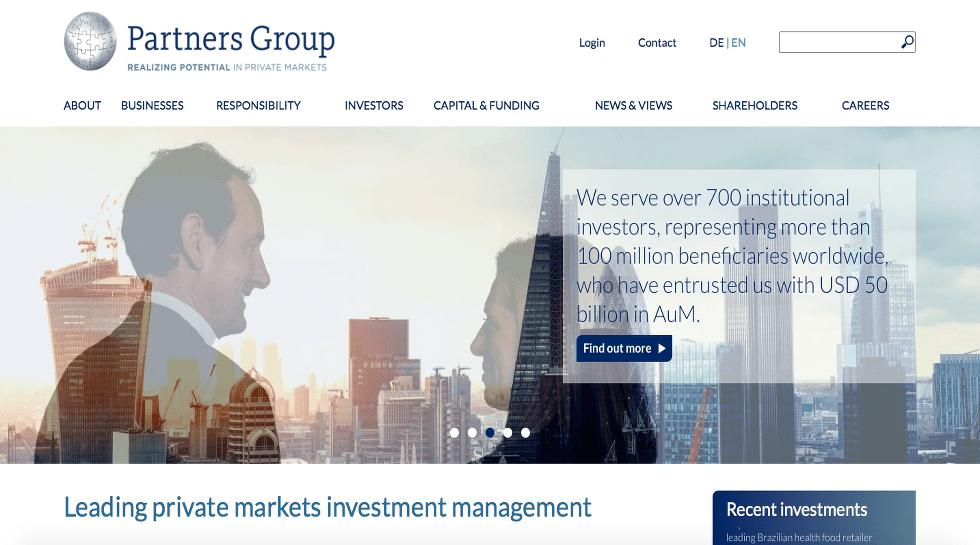 Partners Group closes secondary investment programme at $2.82b hard cap