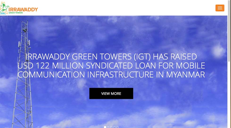 Exclusive: IFC to inject $30m equity into Irrawaddy Green Towers' telecom project in Myanmar