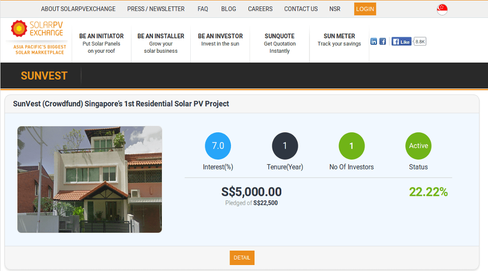 SG: SolarPVExchange crowdfunds pioneer project, positions solar energy as asset class