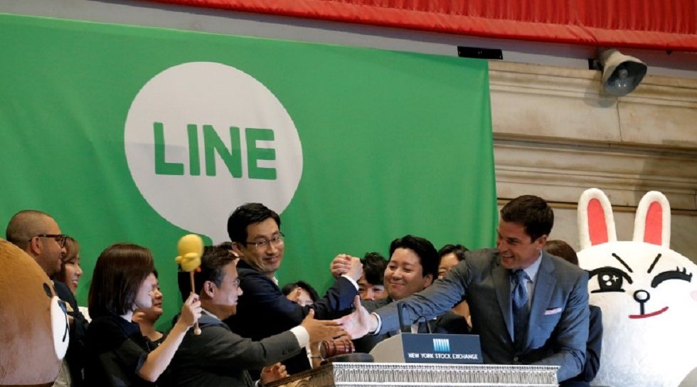 Japanese chat app operator Line Corp soars in New York debut