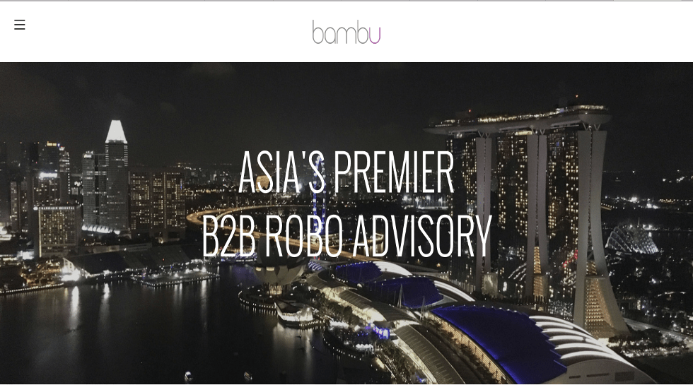 Singapore robo-advisory venture Bambu closes $400k seed round