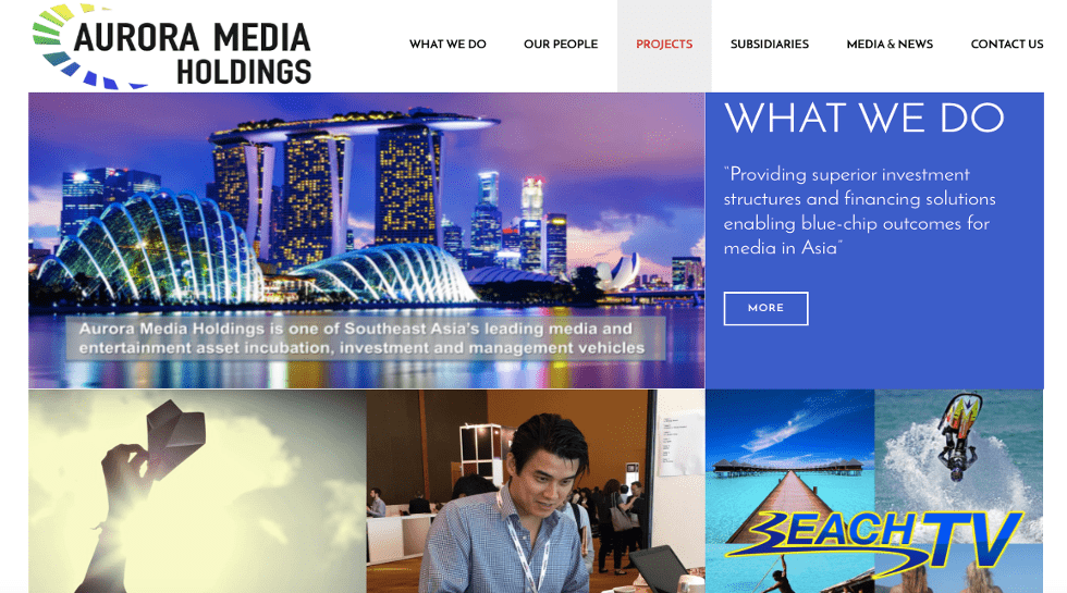 Singapore: Aurora Media rolls out investment arm for entertainment assets
