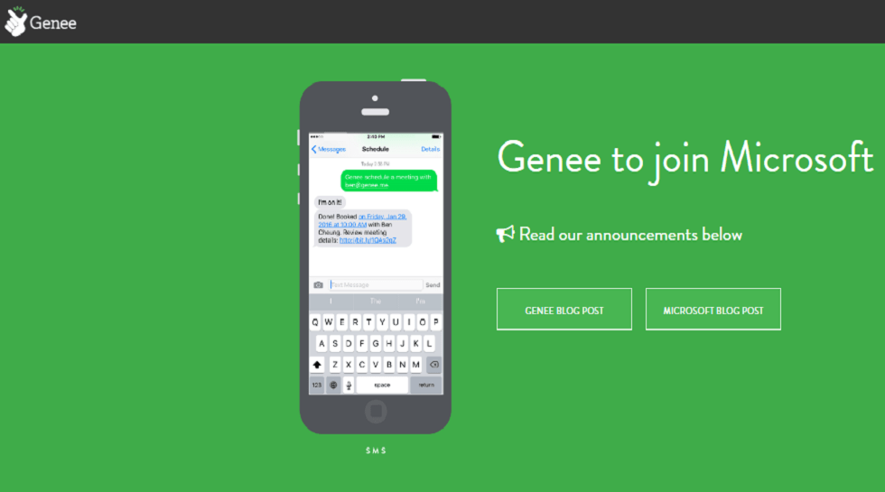 Microsoft buying AI start-up Genee means Office 365 will become smarter