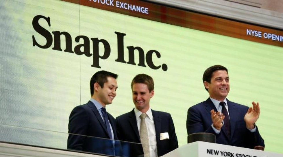Snap's shares pop 44% higher after year's biggest IPO