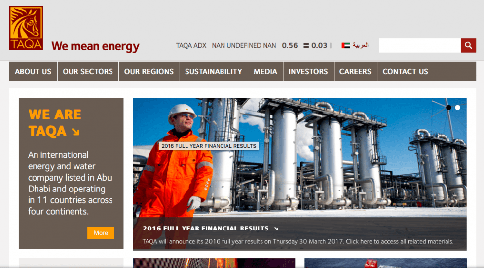 Abu Dhabi's Taqa looks to sell oil & gas assets in North America