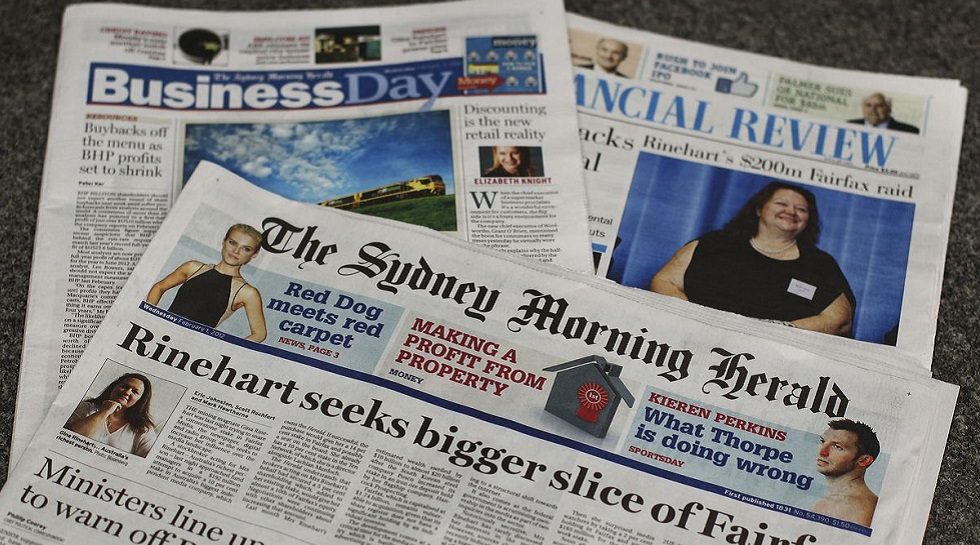 Fairfax Media says sale off after TPG withdraws offer