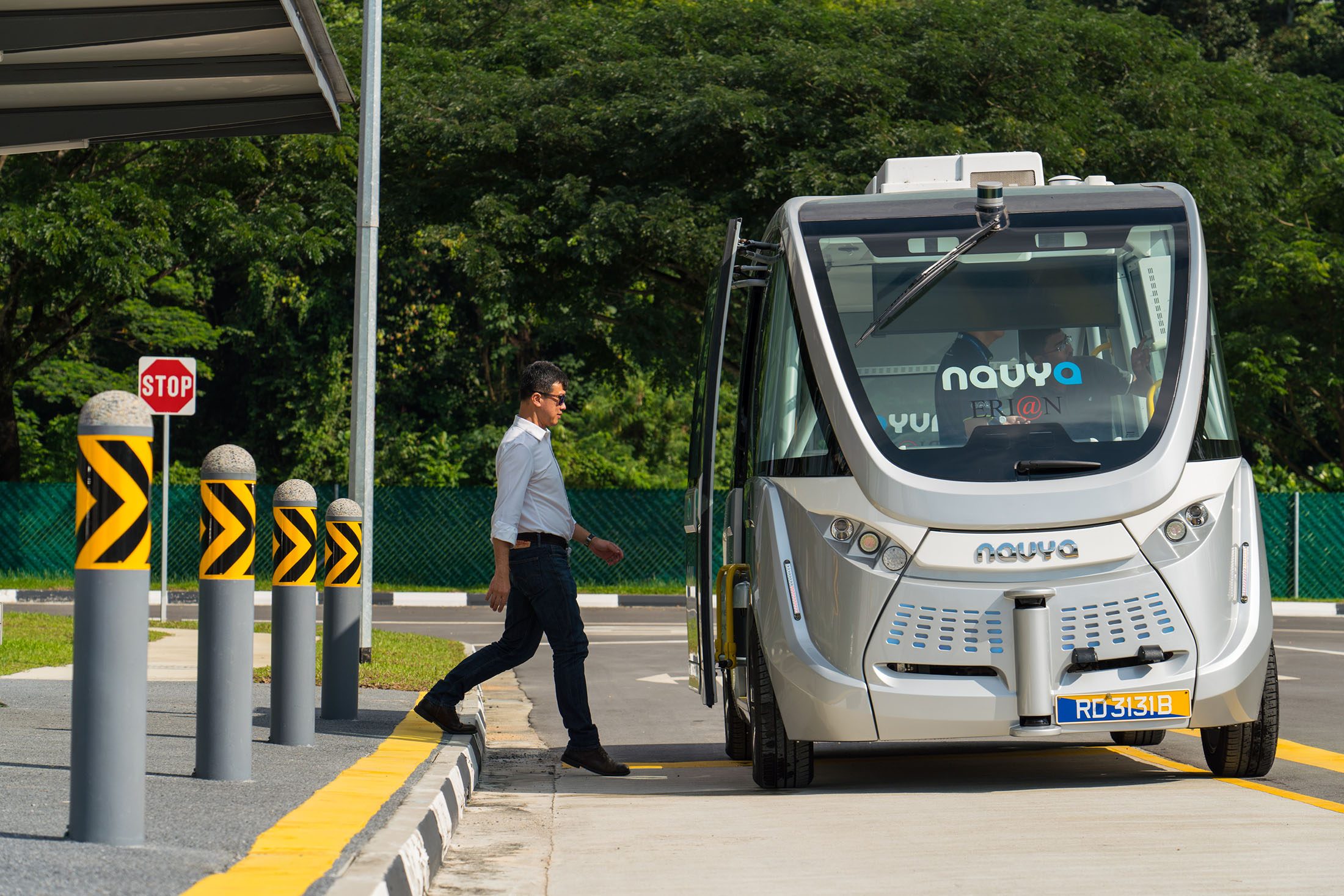 In driverless public transport race, Singapore builds mini city for testing