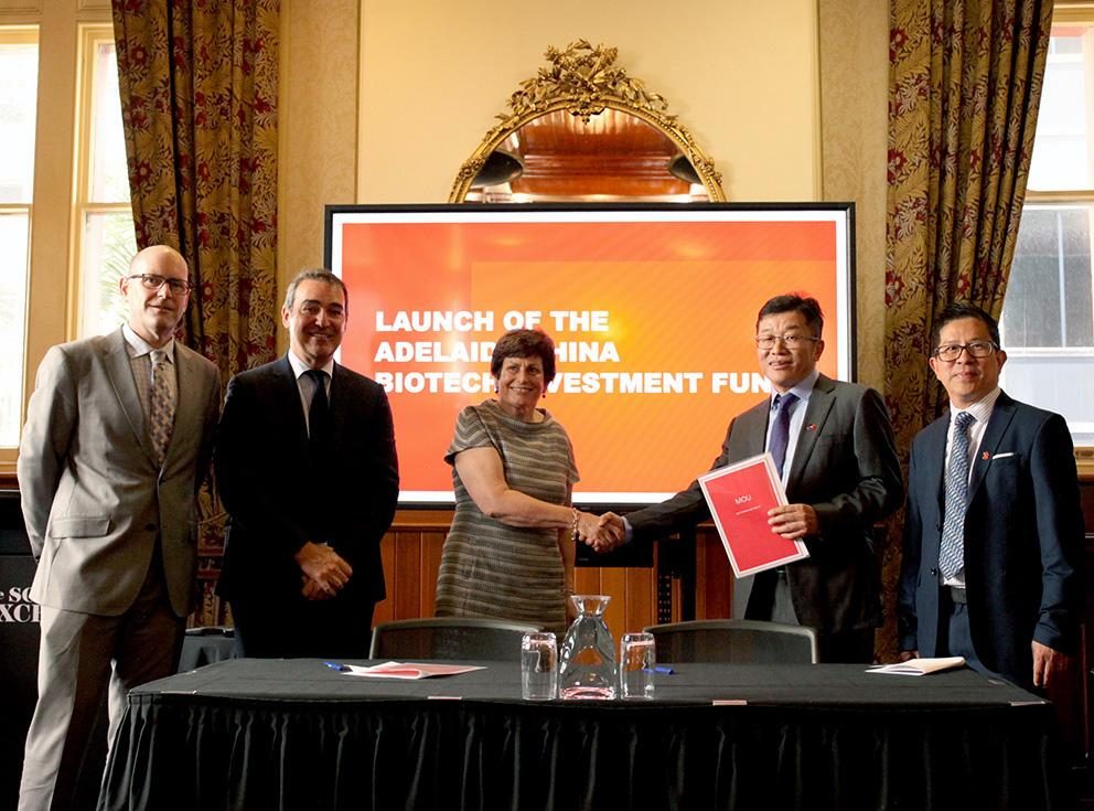 Chinese investors back $45m fund for biotech industry in South Australia