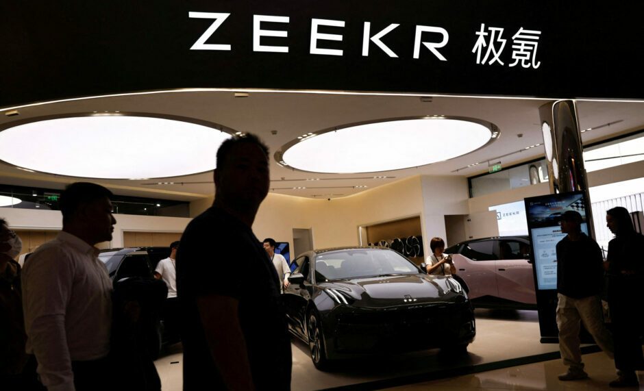 Shares of China's Geely fall as Zeekr reveals wider H1 2023 loss