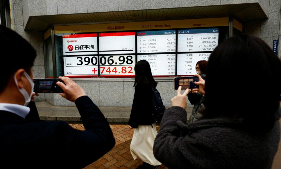 Japan's Nikkei index revisits levels last seen in 1989 as corporate reforms lure foreign money