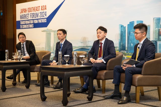 Left to Right: Kei Okazaki (Head of ETF Secondary Trading, Tokyo Stock Exchange),Kazuhisa Mikami (Head of Sales, Japan, Jane Street), Yushun Mizusaki (Senior Manager, ETF Business Department Nomura Asset Management), Ivan Wong (Head of iShares Institutional Distribution, Southeast Asia, BlackRock)