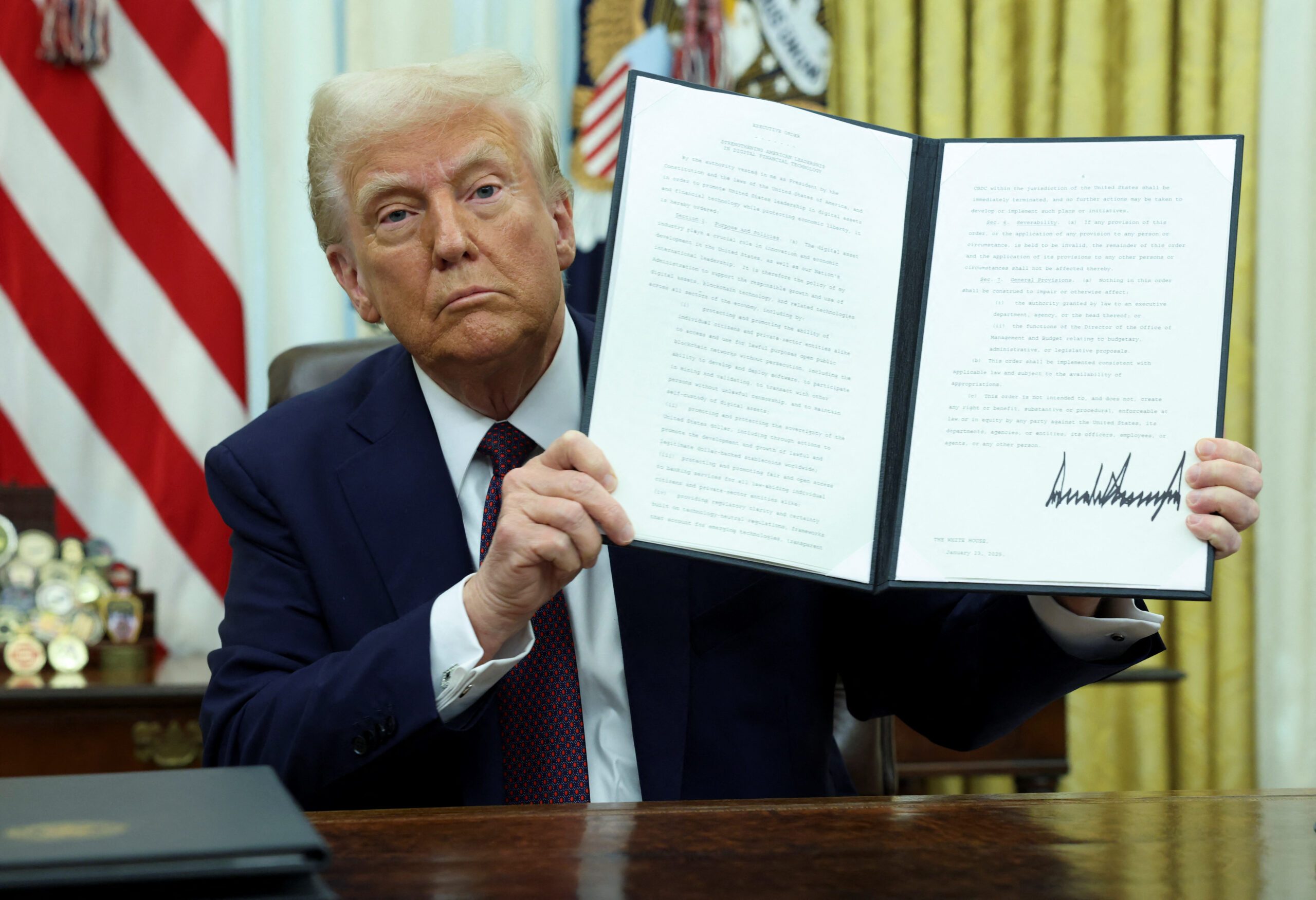 Trump names three cryptocurrencies to be in strategic reserve